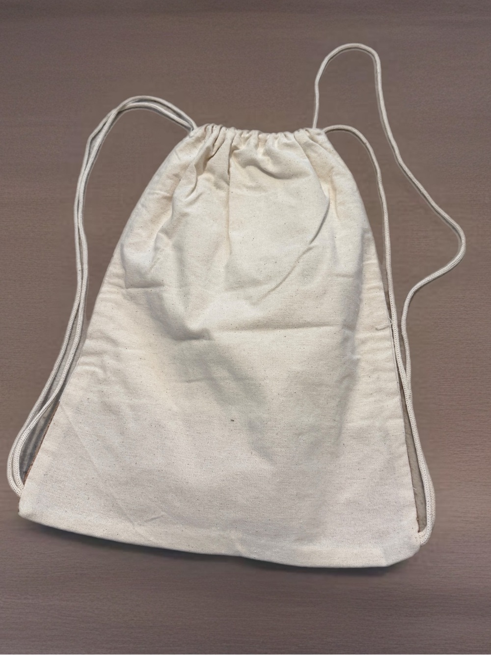 Natural Cork-Trim Drawstring Tote Bag - Picture 2 of 2